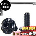 Litorange チタン合金製 ナンバープレートボルト 星型六角穴付きボルト ン ナンバーフレーム チタン合金製 防犯 盗難防止ネジ M6 2本セット (黒)