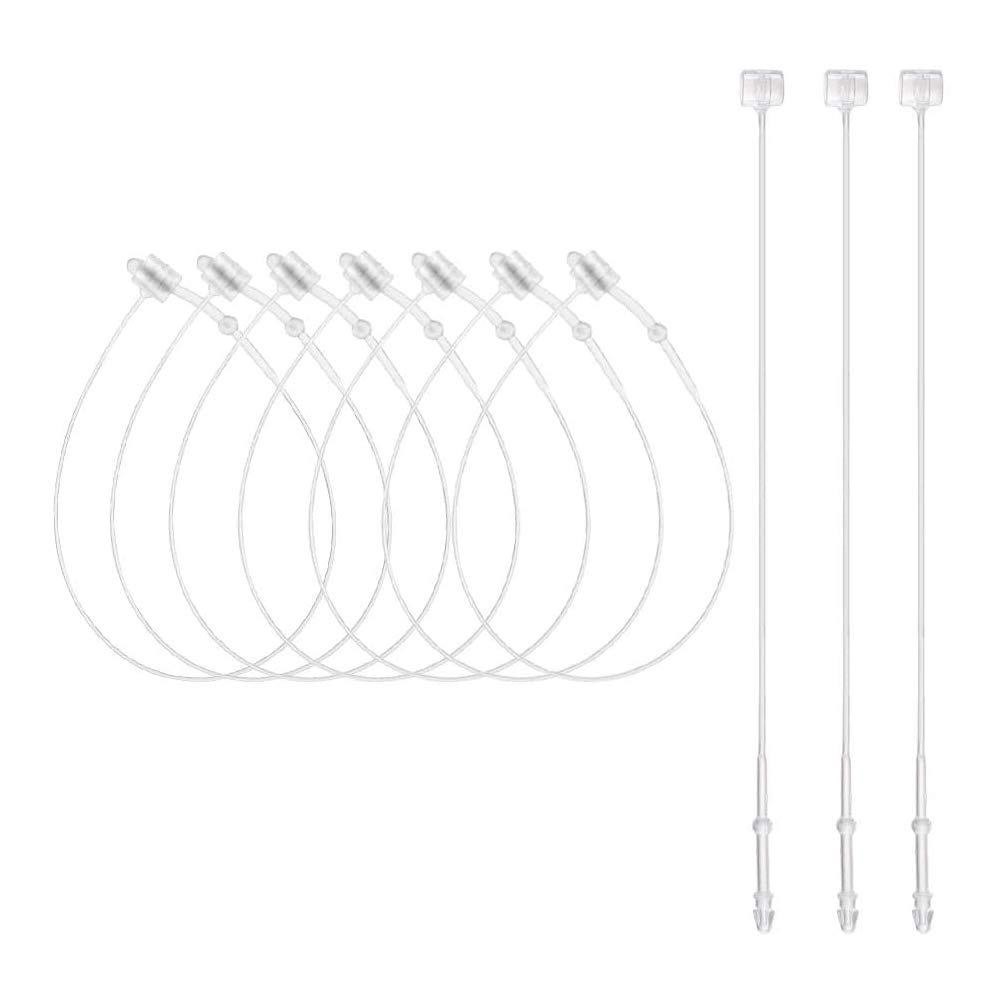 【送料無料】Yesallwas タグファスナー ループロック 透明 18cm 1000本 スナップ ロックピン ループピ..