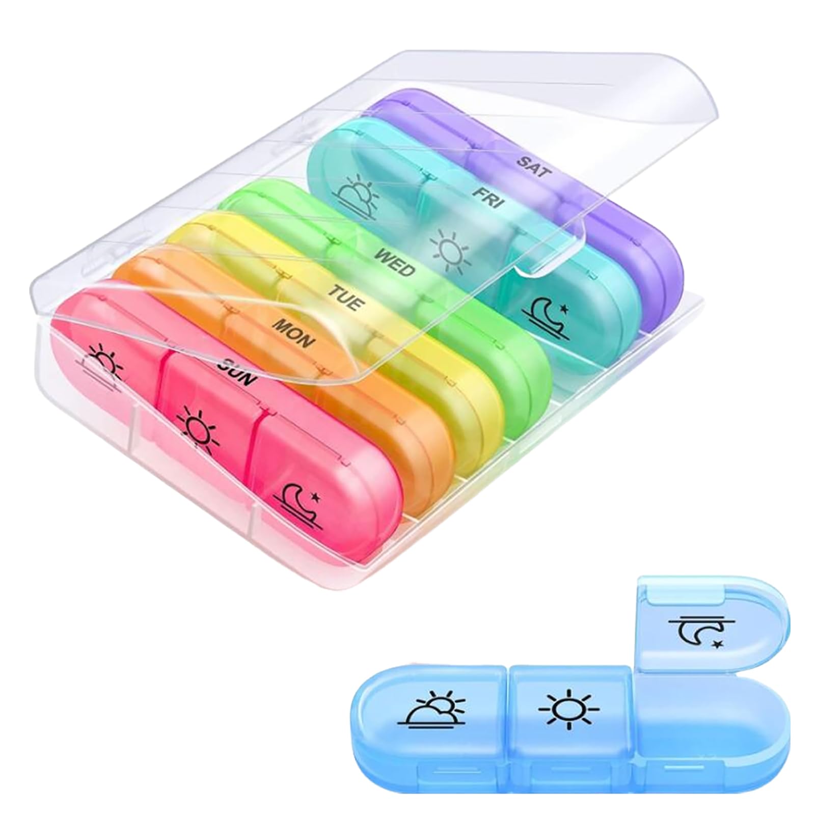 【送料無料】GOODCHI ピルケース 薬ケース 1週間 1日3回 朝昼晩に分け コンパクト 携帯用 サプリメント..