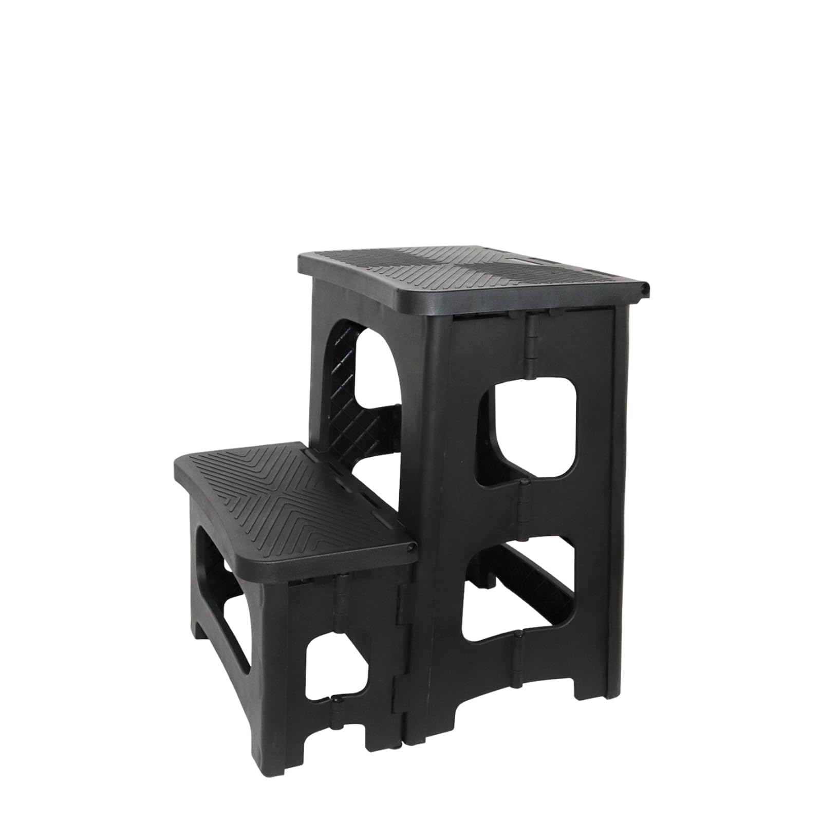 【送料無料】GOODCHI 踏み台 脚立 折りたたみ式 ステップ台 2段 ポリカーボネート製 耐荷重150kg 高さ4..