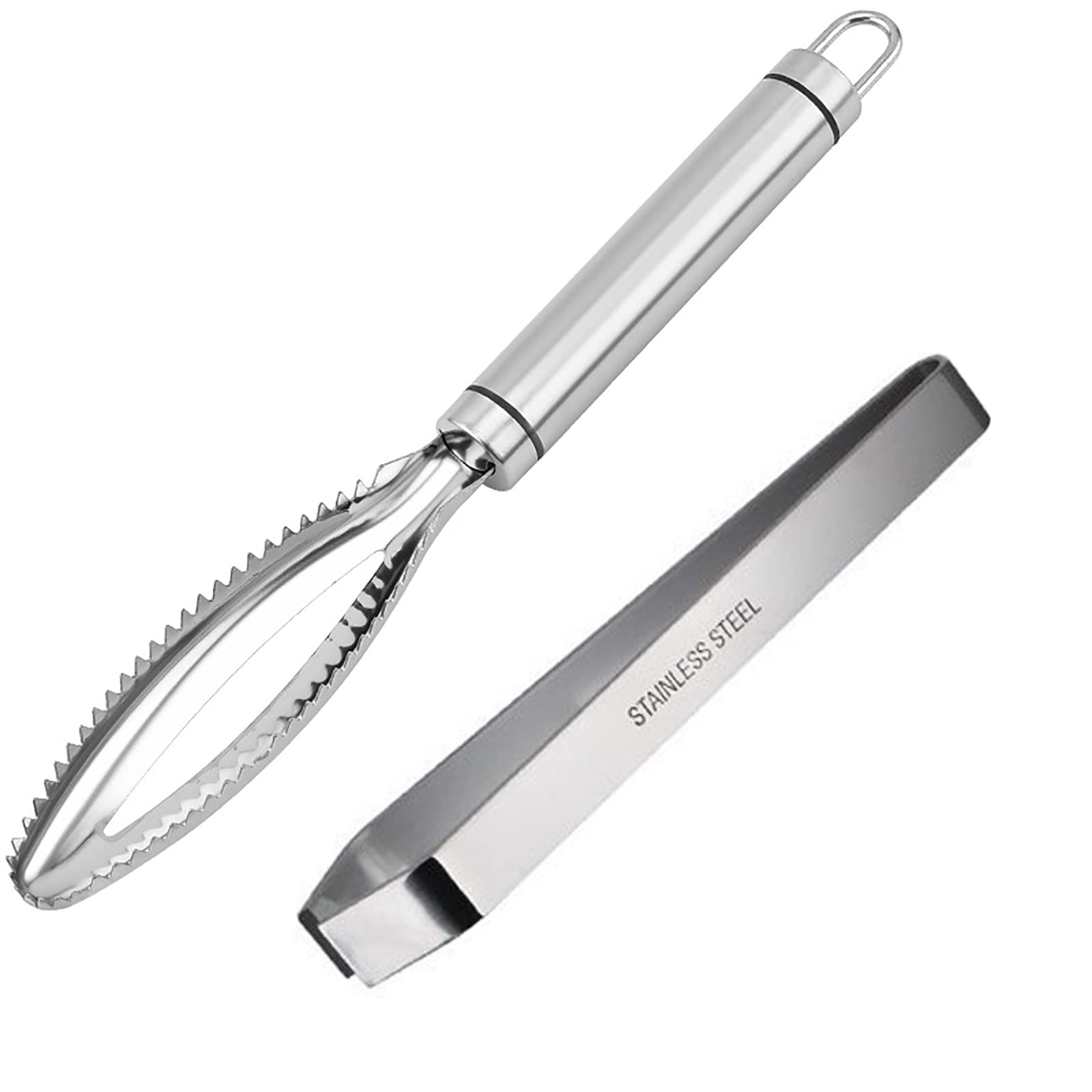 【送料無料】SHULLIN 2個セット 魚の鱗除去器 鱗取りうろこ取り 毛抜き 鱗発散防止 キッチンツール 骨..