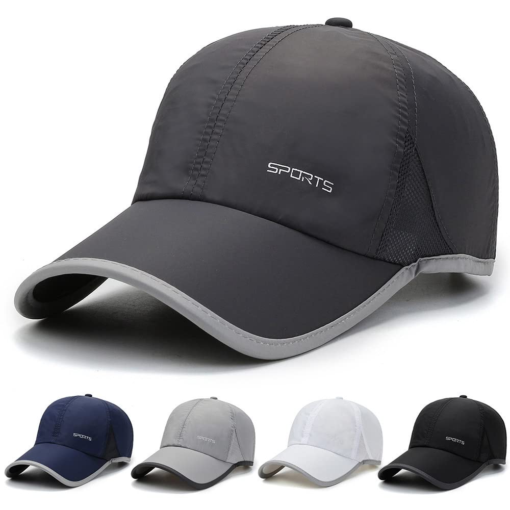 【送料無料】[Croogo] キャップ メンズ 帽子 夏 軽量・速乾 UVカット 野球帽 大きいサイズ 日焼け防止 紫外線対策 登山 釣り ゴルフ帽子 運転 ランニング ジョギング アウトドア 夏用 レディース 男女兼用(G-GSXT6-ダークグレー)