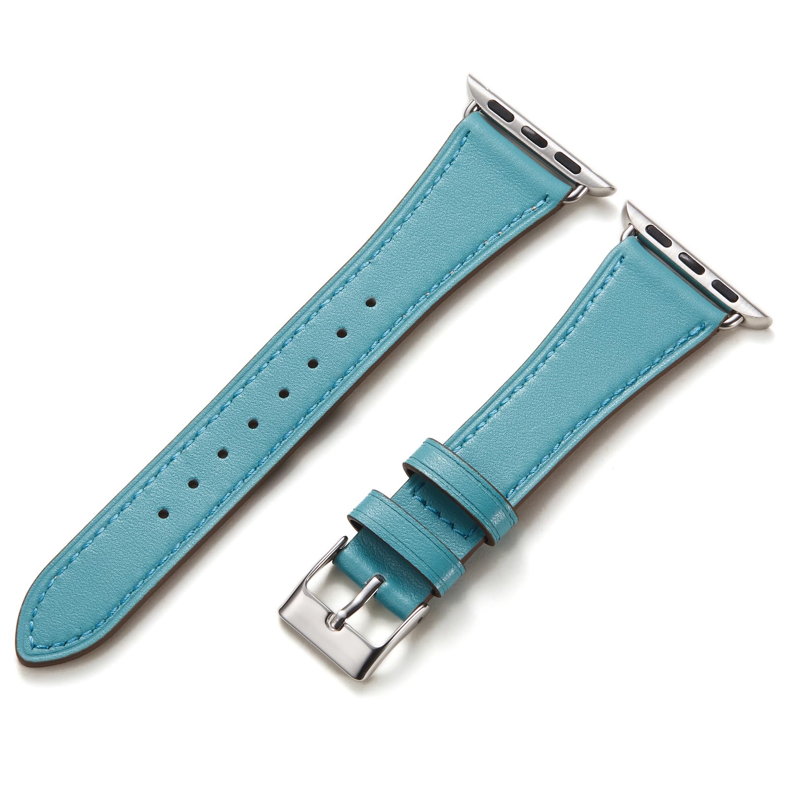 【送料無料】Handodo for Apple Watch バンド レディース 本革 アップルウォッチ バンド 細い 49mm 46mm 45mm 44mm Series 10/9/8/7/6/5/4/SE/Ultra イタリアレザー おしゃれ ビジネス SGS資格認定 オーシャンブルー