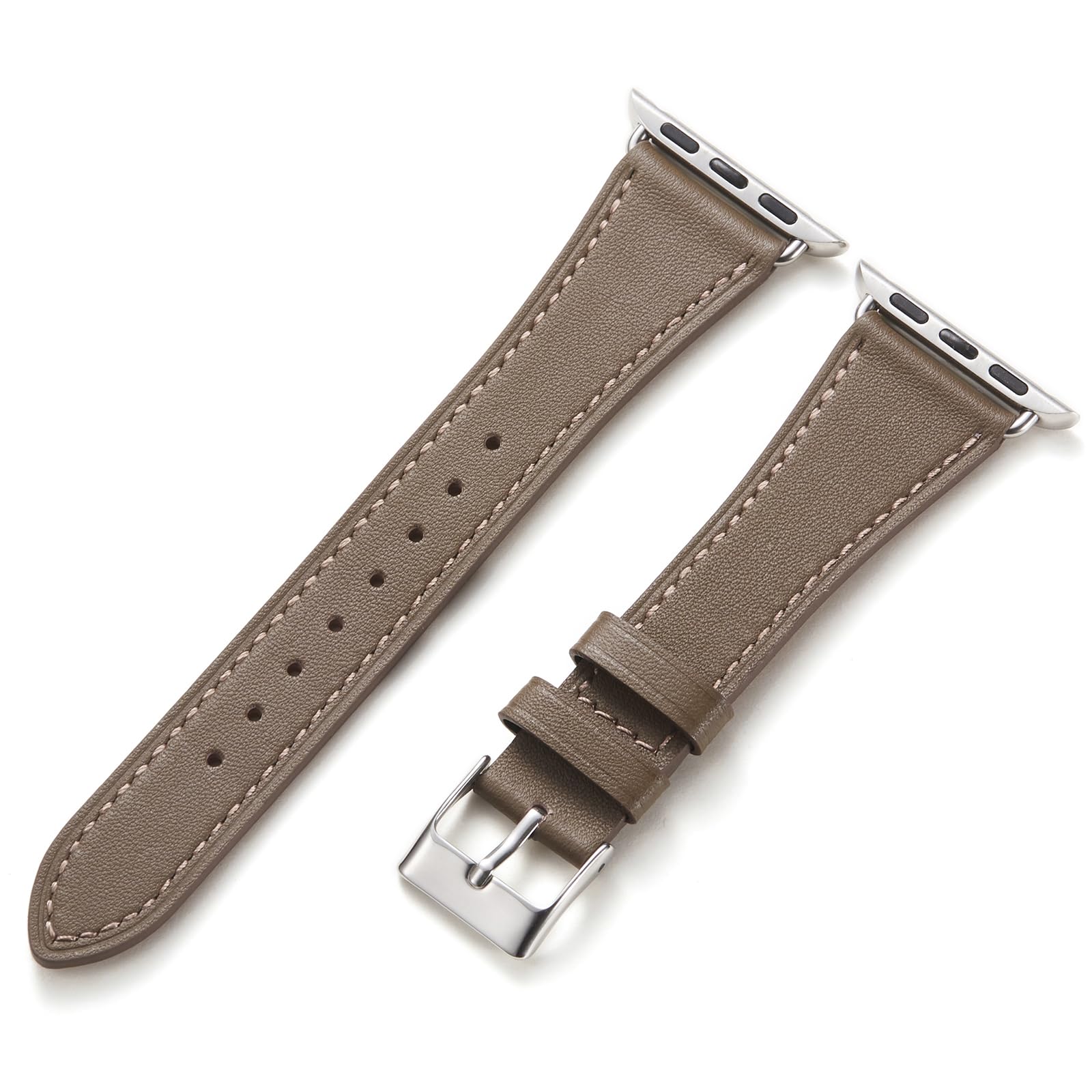 【送料無料】Handodo for Apple Watch バンド レディース 本革 アップルウォッチ バンド 細い 49mm 46mm 45mm 44mm Series 10/9/8/7/6/5/4/SE/Ultra イタリアレザー おしゃれ ビジネス SGS資格認定 コーヒー色