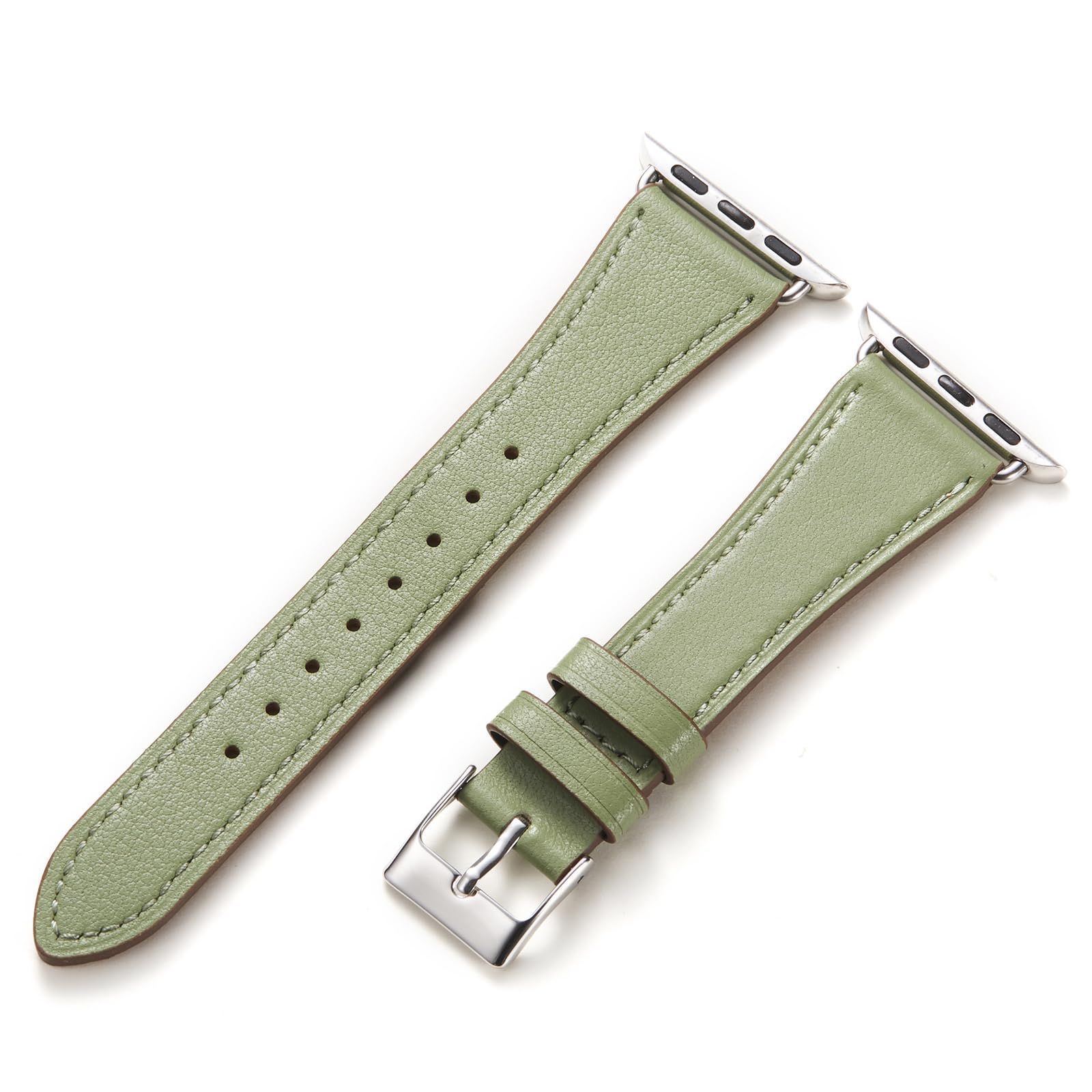 【送料無料】Handodo for Apple Watch バンド レディース 本革 アップルウォッチ バンド 細い 49mm 46mm 45mm 44mm Series 10/9/8/7/6/5/4/SE/Ultra イタリアレザー おしゃれ ビジネス SGS資格認定 ピスタチオグリーン