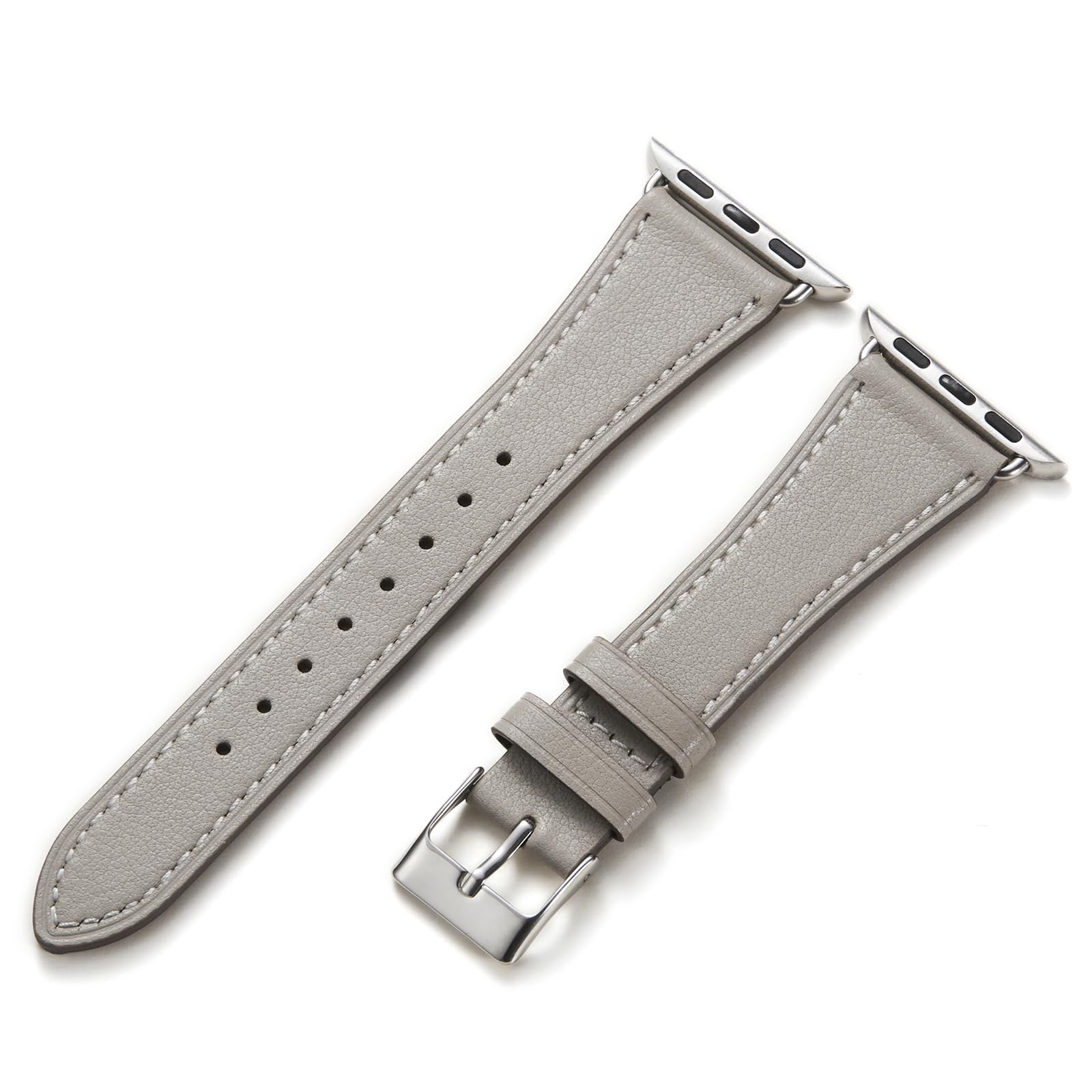 【送料無料】Handodo for Apple Watch バンド 本革 レディース アップルウォッチ バンド 細い 42mm 41mm 40mm 38mm Series 10/9/8/7/6/5/4/3/2/1/SE イタリアレザー ビジネス iwatch バンド SGS資格認定 北欧ライトグレー