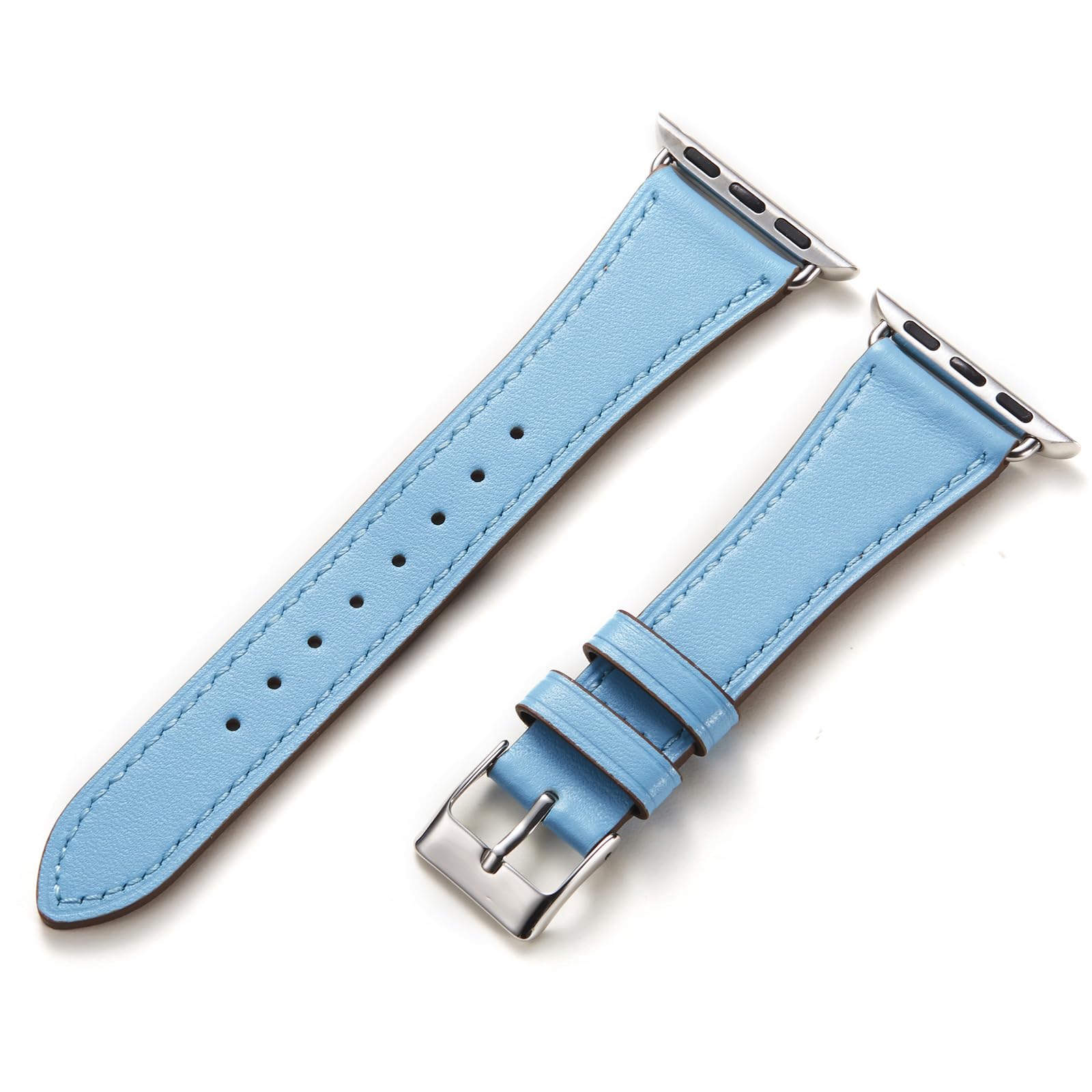 【送料無料】Handodo for Apple Watch バンド 本革 レディース アップルウォッチ バンド 細い 42mm 41mm 40mm 38mm Series 10/9/8/7/6/5/4/3/2/1/SE イタリアレザー ビジネス iwatch バンド SGS資格認定 ブルー