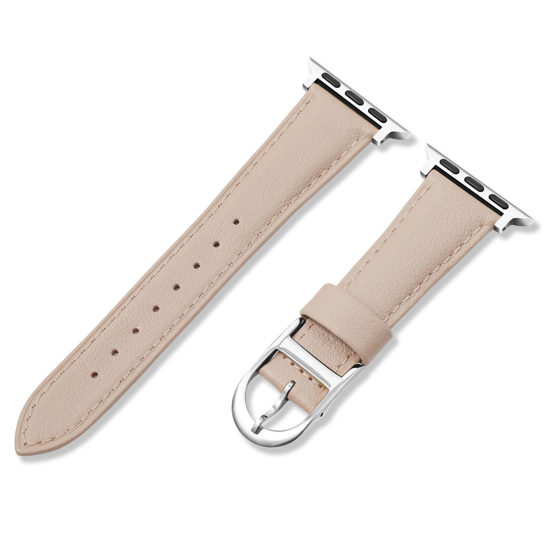 【送料無料】HANDODO コンパチブル アップルウォッチ バンド レザー 本革 コンパチブル Apple Watch バンド レディース 柔らかい 42mm 44mm 45mm 49mm アイボリー