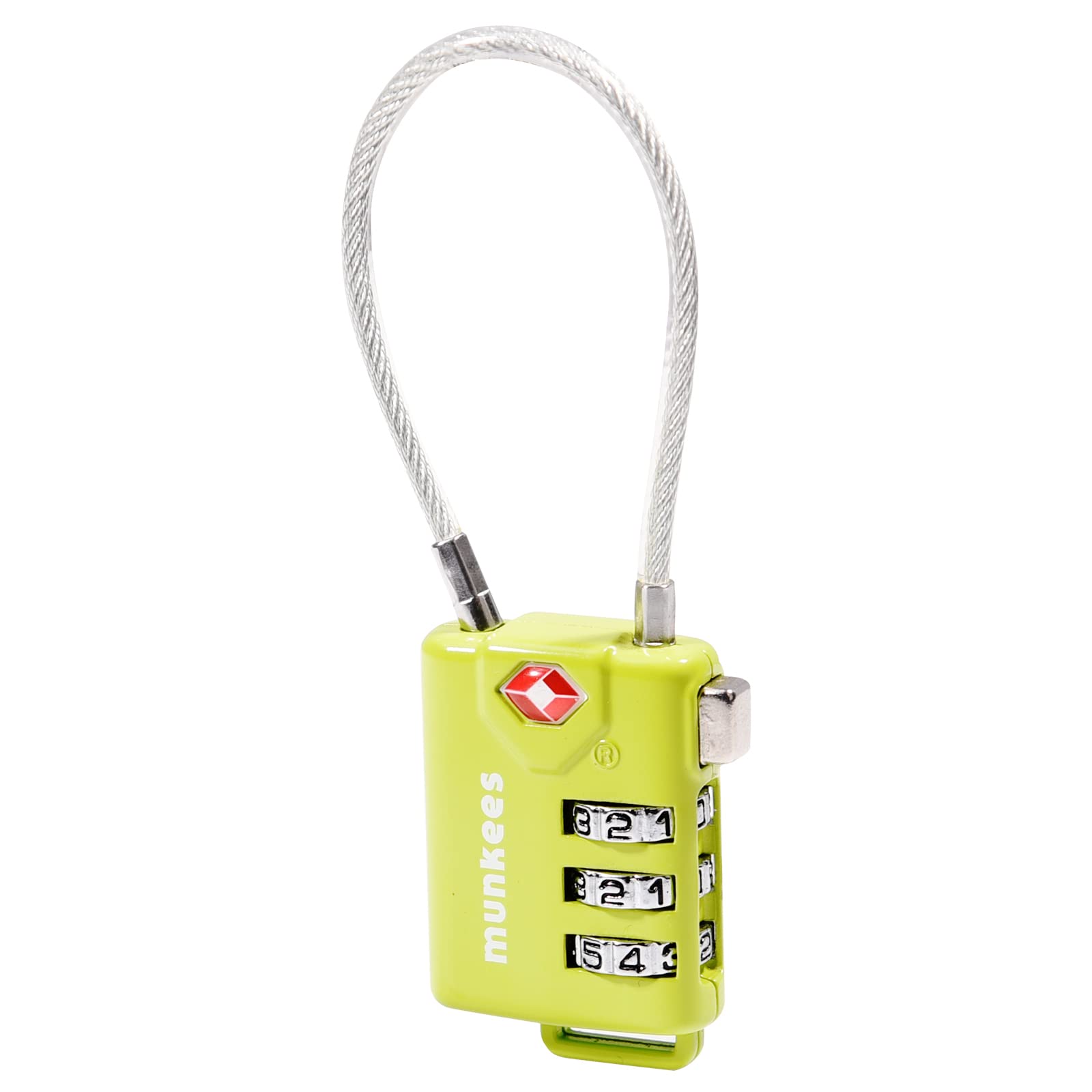 【送料無料】munkees TSAロック スーツケースロック ジッパーロック ワイヤータイプ ステンレスタイプ ..