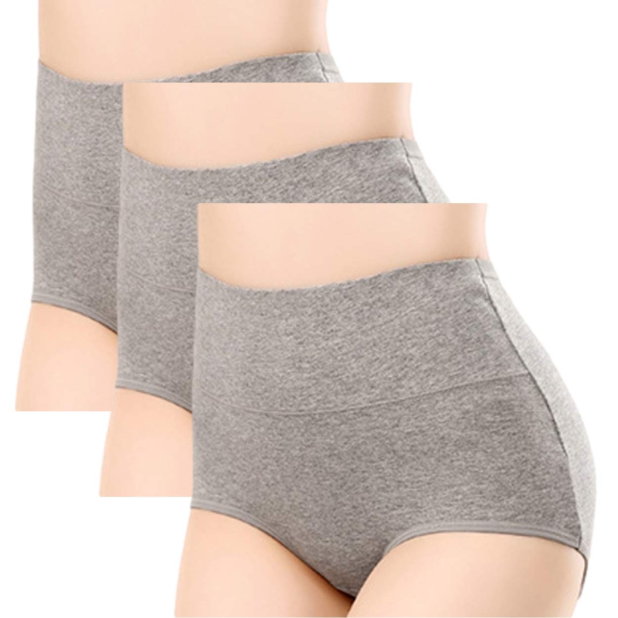 商品情報商品の説明[商品の紹介] ・なめらかでやわらかい肌ざわりでウエストラインやヒップラインをやさしく包み込むシンプルな無地コットンパンツ、臍上までのハイウエスト腹巻ショーツ。 ・お洗濯しながら毎日ご着用いただけるよう、3枚セットでお届け。 ・適度なストレッチ性があり、身体をしめつけない、快適なはき心地。 ・お尻と下腹の両方のお肉を広く包み込み、きれいなヒップラインとウエストラインを演出する下着です。 ・はらまきの代わりに、妊活中、妊娠中(初期)、産後の冷え予防、冷え対策、子宮温活のサポート、美しいボディーラインの演出用など、多様な用途でお使い頂けます。 ・綿(コットン)がメインの素材で、吸湿性や通気性に優れていますので、寒い秋冬はもちろん、夏の暑い季節にも安心して着用頂けるオールシーズンタイプの下着です。 ・季節を問わずご活用下さい。brbr [商品の詳細] ・サイズ：M、L、XL、XXLbr ・カラー：ブラック(黒)、ベージュ(肌色)、ピンク(コーラルピンク)、グレー(灰色) ・Aquamieオリジナルタグ入りでお届け致します。品質の異なる類似品にお気をつけ下さいませ。brbr [商品サイズ目安] ・Mサイズ:ヒップ〜95cm／ウエスト50〜66cm／長さ27cmbr ・Lサイズ：ヒップ〜100cm／ウエスト54〜73cm／長さ29cmbr ・XLサイズ：ヒップ〜110cm／ウエスト60〜76cm／長さ31cmbr ・XXLサイズ：ヒップ〜120cm／ウエスト67〜79cm／長さ33cmbr ※製造過程で1〜2cm程度の誤差が生じる場合がございます。主な仕様 柔らかで伸縮性があり、身体に優しくフィットする清楚な無地の女性用ショーツ。3枚セット。深履き、ハイウエストタイプで冷え性や温活、妊活中や産後の方にもお勧めです。肌への負担が少ないシームレス。適度な加圧でお腹をひきしめ、ヒップアップしながらも快適な着心地。クロッチ部分は生地が2枚重ねで安心です。おへその辺りまでおなかをすっぽりサポートするハイウエストタイプ。はらまきとパンティーが一体となった優しい下着。女性の子宮やお腹周りを冷やすことなく暖かく守ります。通気性や吸湿性のある優しい素材。秋や冬の寒い季節はもちろんのこと、汗をかきやすい夏でも快適に着用頂けます。季節を問わず、オールシーズン体を冷やさない温活にご活用下さい。商品カラー：グレー(灰色)／セット内容：同色同サイズの3枚セット