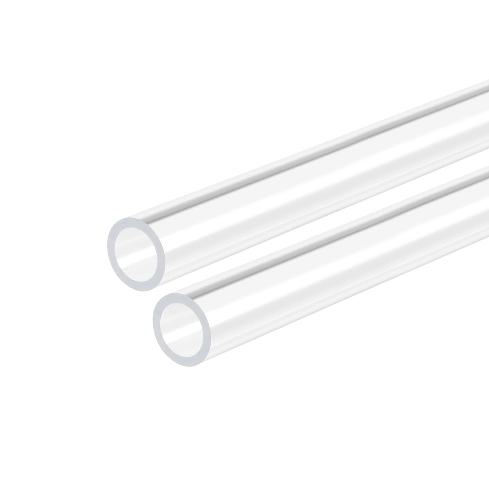 【送料無料】DMiotech 2本 10 mm x 14 mm 全長300 mm クリア アクリルパイプ 硬質プラスチックチューブ..