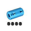 【送料無料】DMiotech 5-6mm ボア L25XD14 リジッド カップリング シャフト カップリング ジョイント コネクタ ネジ付き アルミニウム合金 モーター シャフト コネクタ 3D プリンター用 ブルー