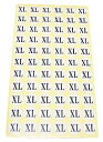 【送料無料】rubitas 業務用 サイズ シール S M L XL 大きさ 表示 仕分け 服 テープ ラベル アパレル (XL 55枚)