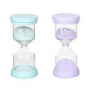 【送料無料】Bicoozz サンドタイマー 5分/15分 砂時計 2個セット 砂タイマー ゲーム キッチン 料理 お風呂用 インテリアタイマー ホーム オフィス...
