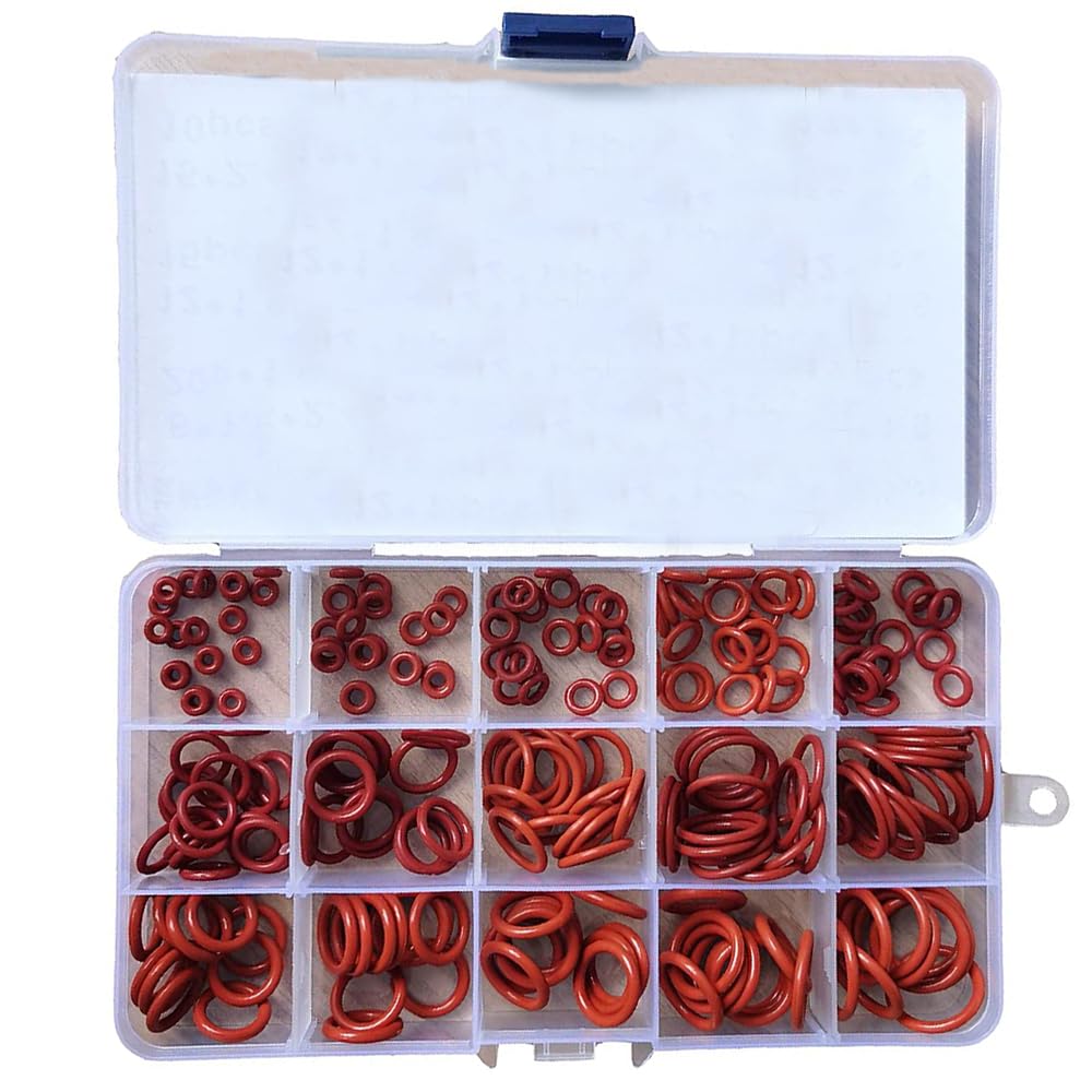【送料無料】Oリング セット シールOリング オーリングセット シリコーン製 15種類 225個入 耐熱 耐ガ..