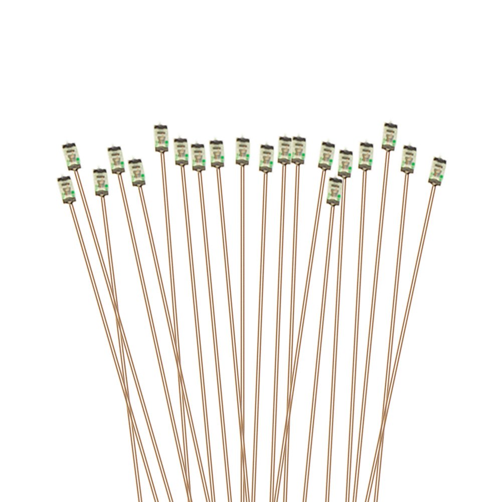 【送料無料】ミニチュア 0.1mm銅線 配線付き SMD 0603 チップLED 青色 20本入り 電車模型 鉄道模型 建..