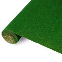 【送料無料】芝生マット 大判 1枚入り 人工芝 ロール マット 深緑色 2mm厚 400mm×1000mm グラス模型 建物モデル 装飾 風景 箱庭 鉄道模型 ジオラマ DIY