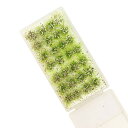 【送料無料】草むら(緑・花つき・白・) ジオラマ用素材 情景コレクション グラス模型 建物モデル 装飾 風景 箱庭 鉄道模型 ジオラマ PJ05W-1JP