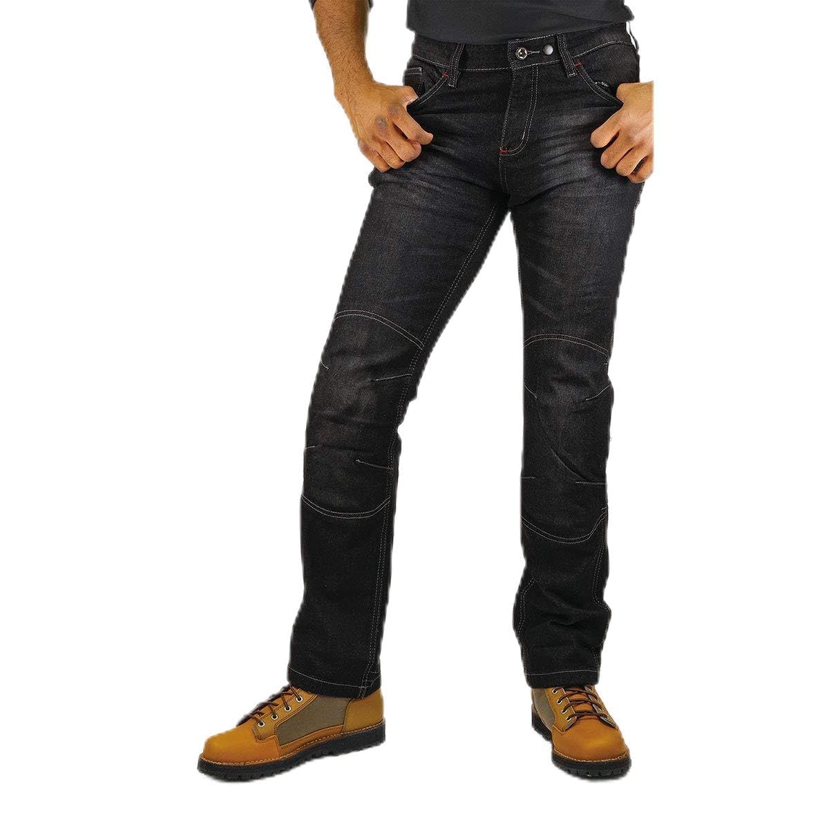 【送料無料】[KOMINE] バイク用 WJ-7323R ジーンズ 07-7323 メンズ Black 6XL