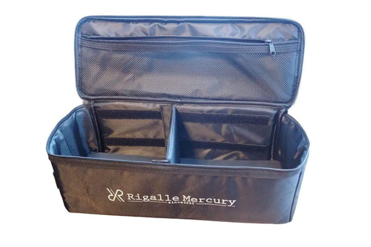 【送料無料】Rigalle Mercury たくさん入る大型 クッキングツールボックス スパイスボックス 大容量 マルチツールボックス 42cmX15cmX15cm高さ ブラック