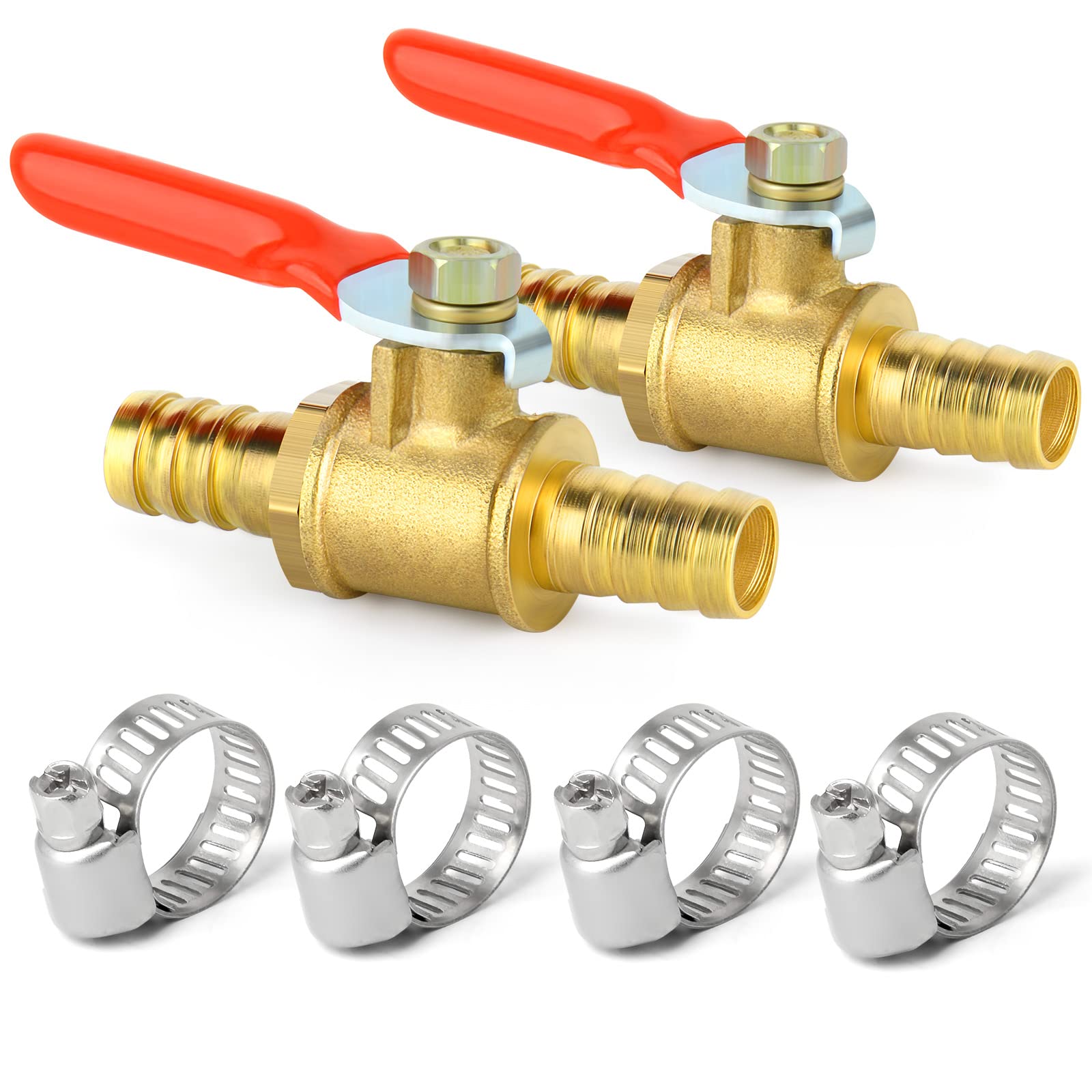 【送料無料】TAILONZ PNEUMATIC 6mm真鍮のボールバルブホースのオーバーヘッドフック,180度付き赤色ハ..