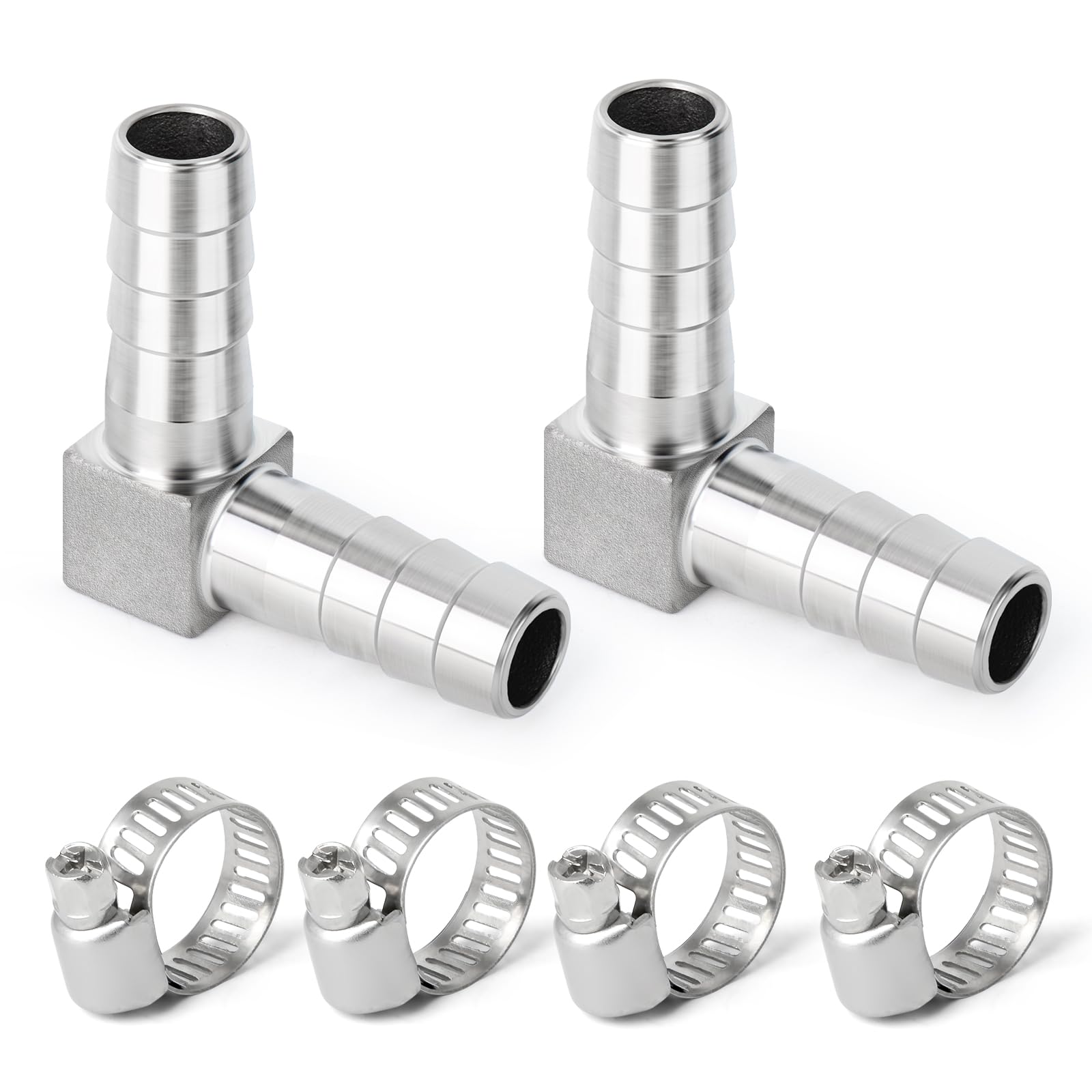 【送料無料】TAILONZ PNEUMATIC 2個90 度 304 は空気ホースの付属品、4のホース留め金が付いている 14m..