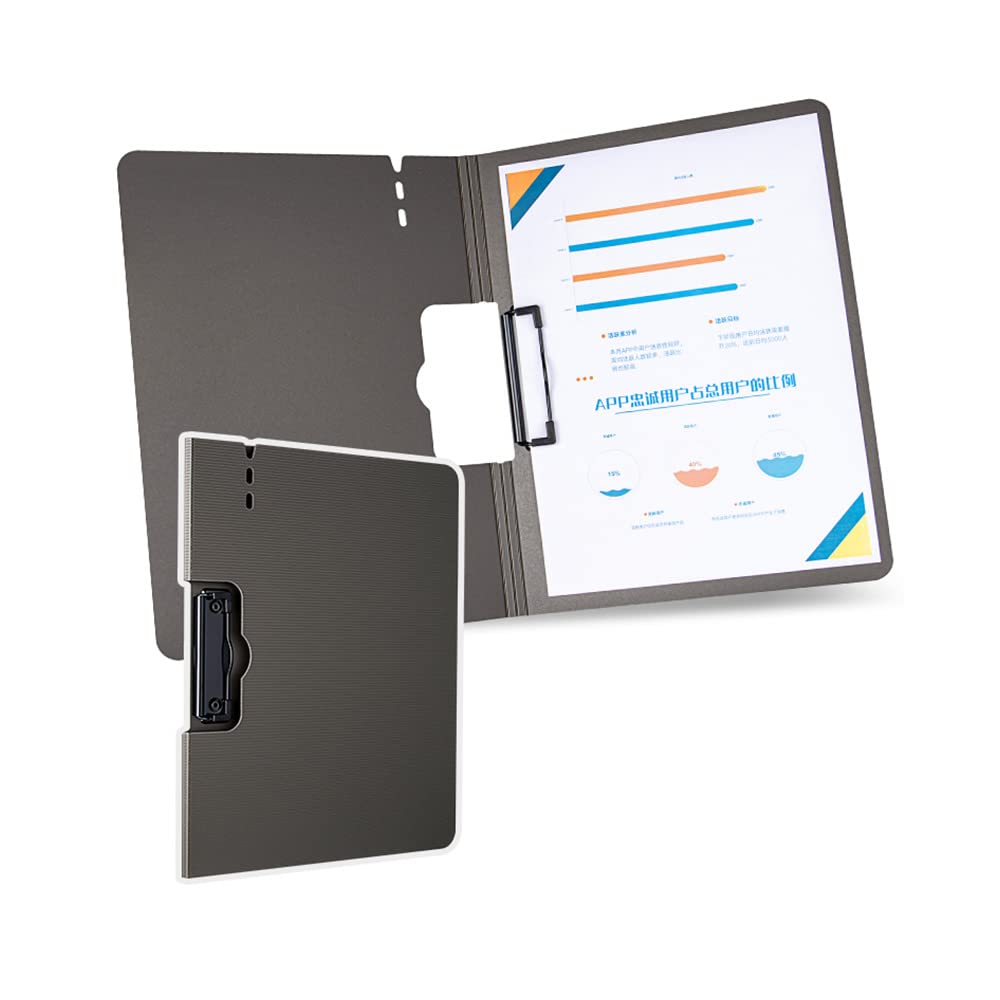 【送料無料】Costowns 二つ折り ダブルクリップファイル 横型 縦型クリップ バインダー クリップボード A4 120枚A4資料用紙が収納可 360°折り...