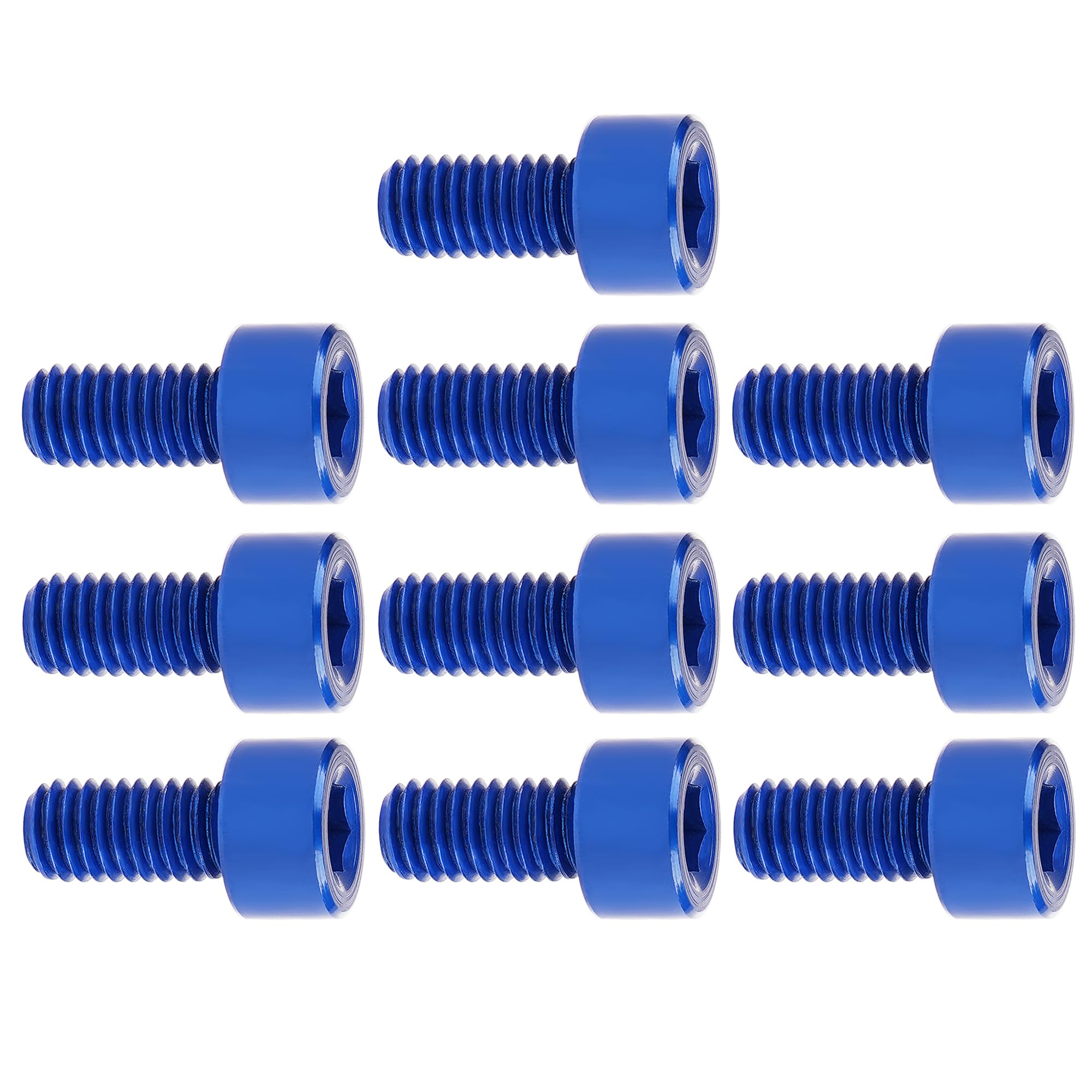 【送料無料】Dingtai 7075型アルミ合金ネジM5x8mm内六角柱頭全ねじボルトドローン木工D ...