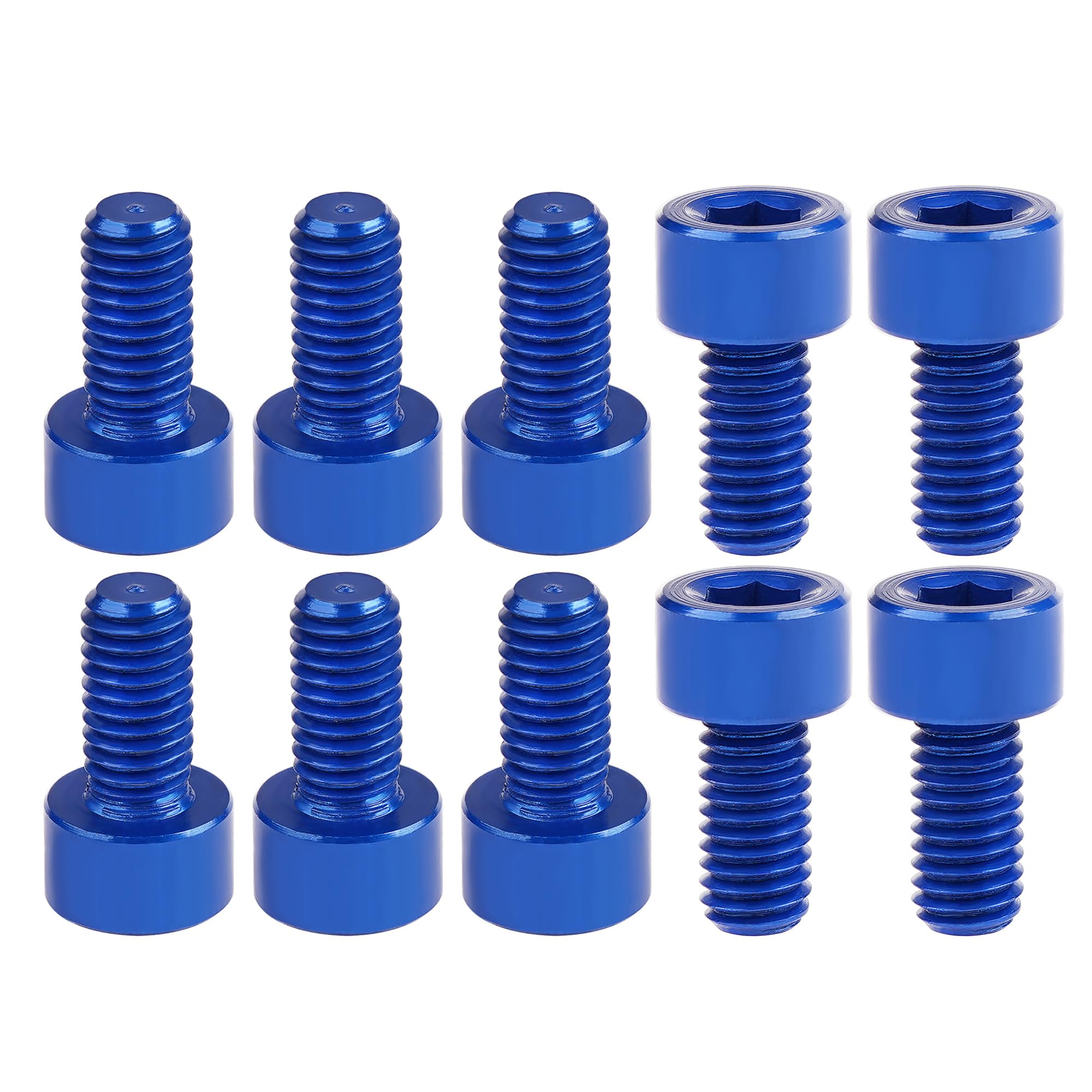 【送料無料】Dingtai 7075型アルミ合金ネジM6x12mm内六角柱頭全ねじボルトドローン木工 ...