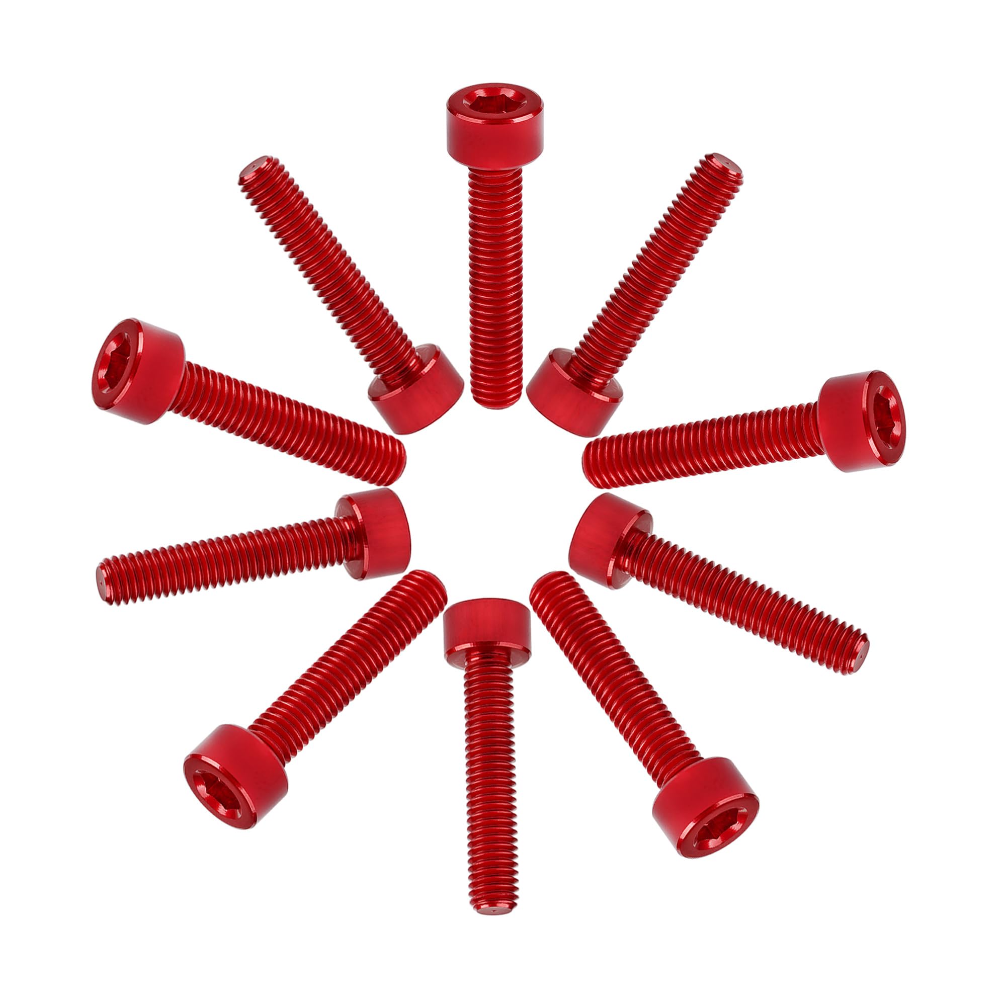 【送料無料】Dingtai 7075型アルミ合金ネジM4x16mm内六角柱頭全ねじボルトドローン木工 ...