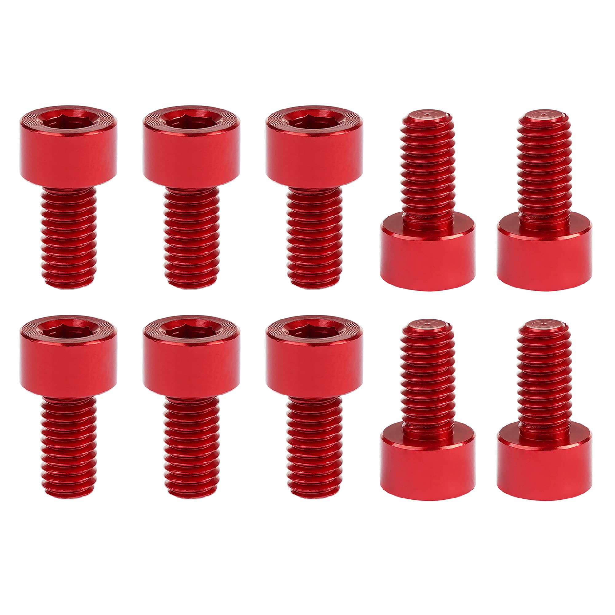 【送料無料】Dingtai 7075型アルミ合金ネジM6x10mm内六角柱頭全ねじボルトドローン木工 ...