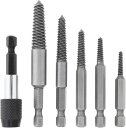 【送料無料】KEWAYO 6本 ネジ抽出器 潰れたネジ取り ネジ取り 破損したボルト 抜き取り器 破損スクリューエクストラクター 潰れたネジ 折れたボルトビス頭...