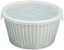 【送料無料】西海陶器(Saikaitoki) 波佐見焼 花ふわり レンジパック ノンラップ 保存容器 中鉢 蓋付き 13.5cm グレー 電子レンジ可 食洗器可 日本製 10147
