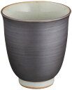 【送料無料】西海陶器(Saikaitoki) 波佐見焼 湯呑み コップ 黒 容量約250ml 日本製 74035