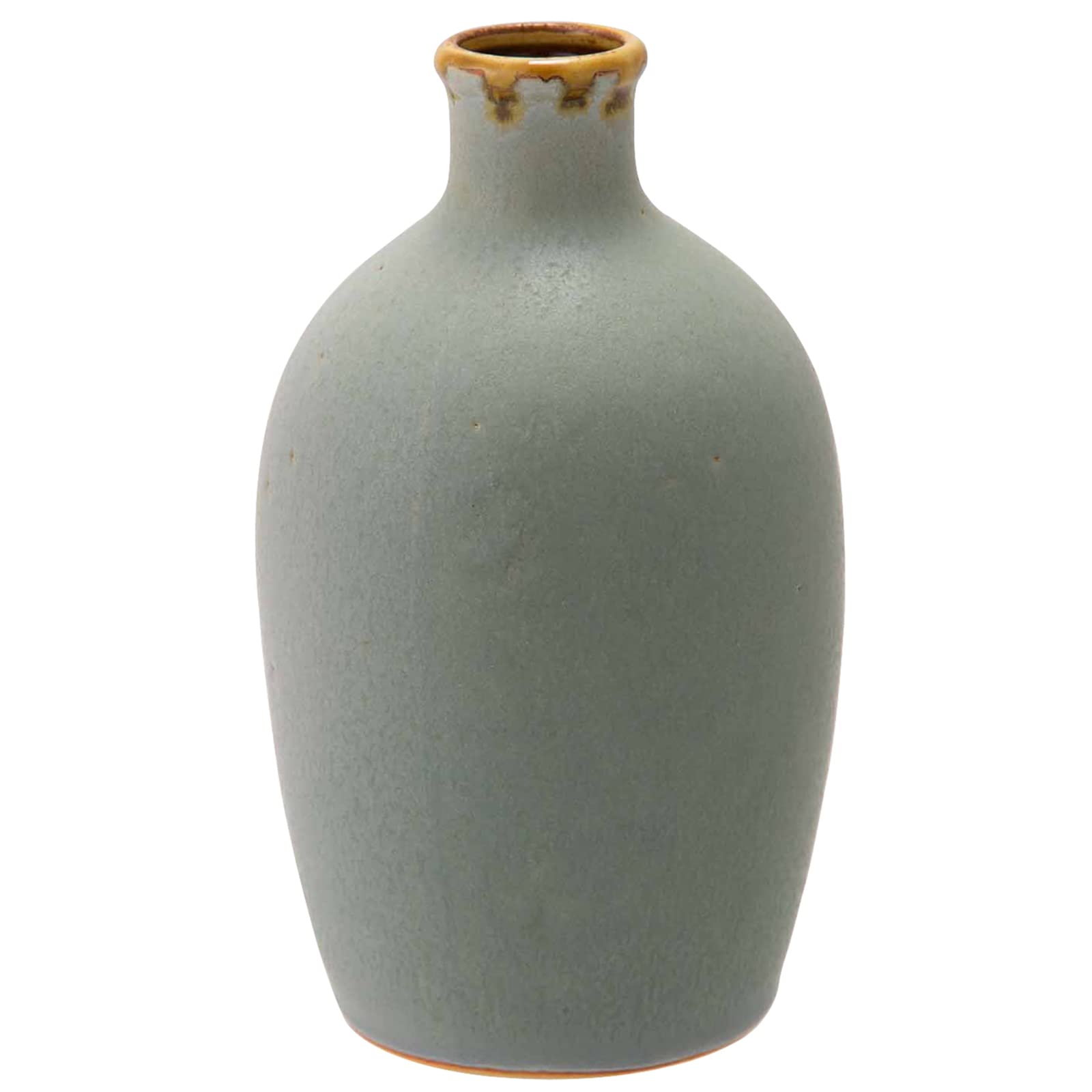 【送料無料】西海陶器(Saikaitoki) 波佐見焼 長十郎窯 ボトル 花瓶 水差し 約500ml みる色 グレー