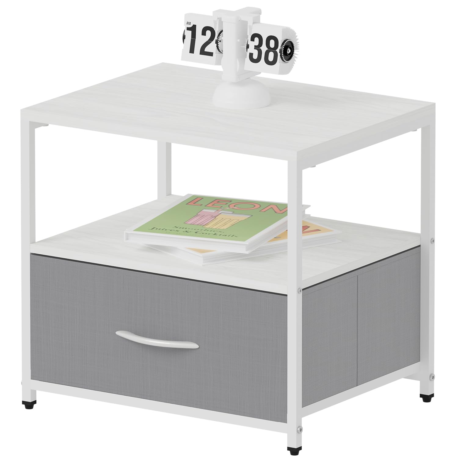 【送料無料】MAHOUYA サイドテーブル コーヒーテーブル ベッドサイドテーブルミニソファテーブル 収納..