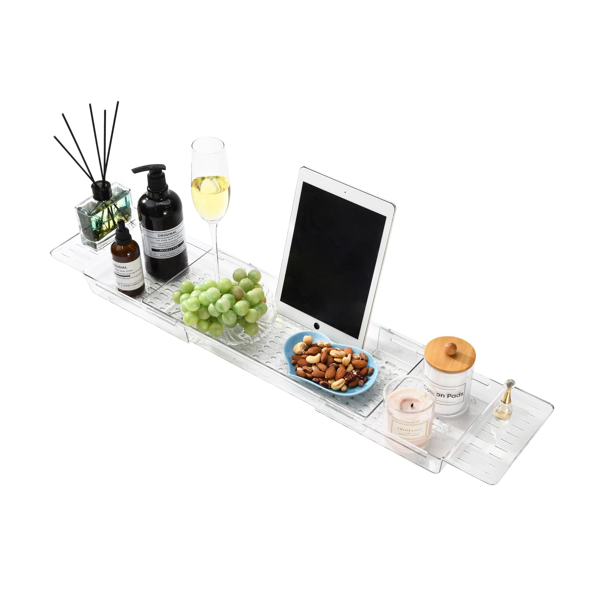 【送料無料】Miitech バスタブトレー お風呂 テーブル 伸縮式 水切り シリコン滑り止め バスタブ スタンド バステーブル お風呂 バストレー 伸縮サイズ...