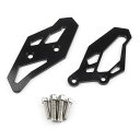 【送料無料】Bruce & Shark(ブルース・サメ) フットレスト バックステップ アダプタ プレート Yamahaヤマハ YZF R3 R25 MT-03 用 ブラック バイク・オートバイ用