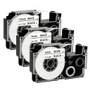 【送料無料】YUU カシオ ネームランド テープ 6mm 9mm 12mm 白 強粘着 XR-12WE XR-9WE XR-6WE 互換CASIO Name L...
