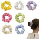 【送料無料】ZHEJIA ヘアゴム シュシュ 髪飾り (7色入) ヘアアクセサリー おしゃれ 髪留め 髪ゴム 輪ゴム 可愛い る高弾性 子供 大人 レディース ...