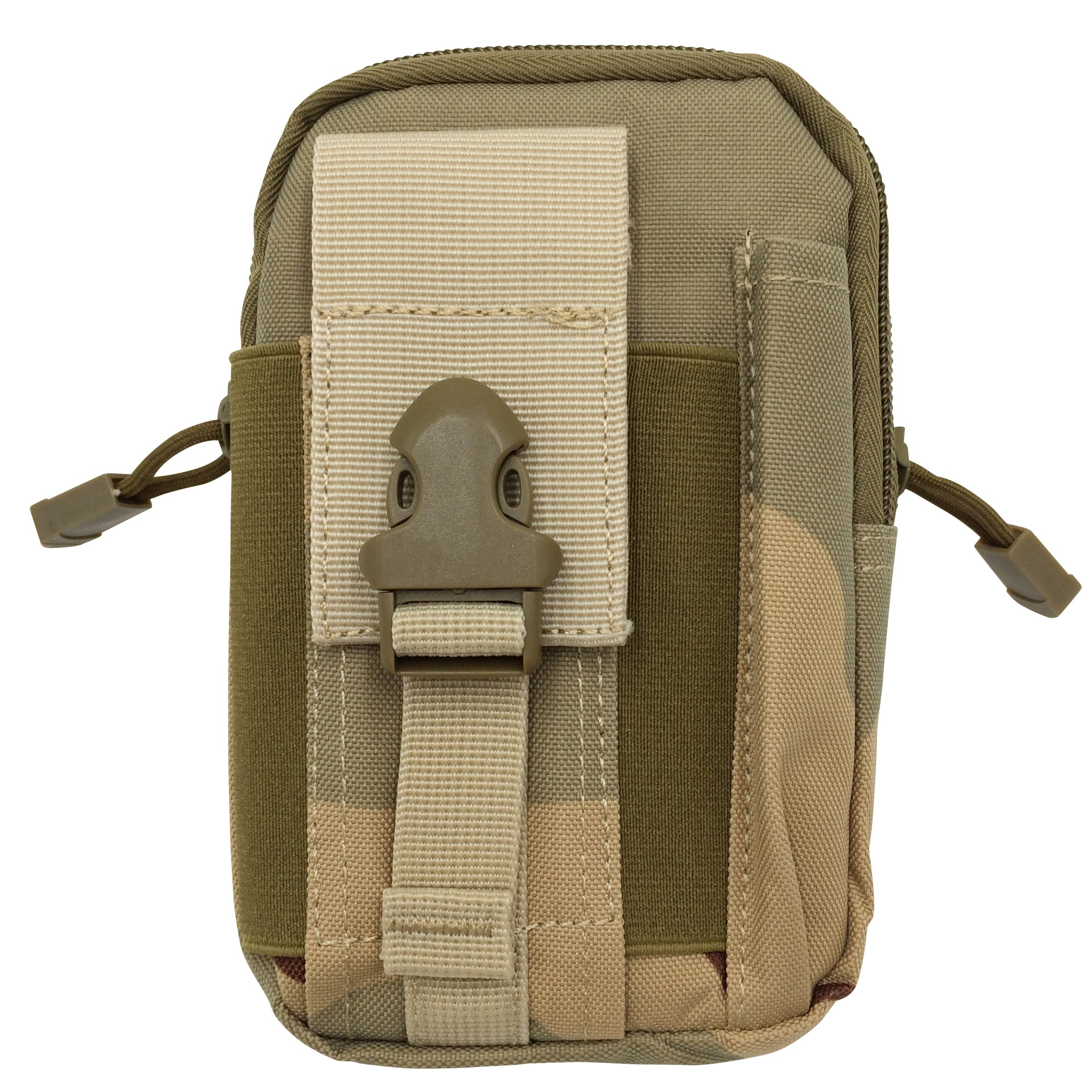 【送料無料】全8色 MOLL モール 対応 サバゲー ミリタリー ミニポーチ スマートフォン ベルト 【DauStage】 マイクロファイバークロス付き (08...