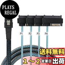 【送料無料】xiwai インターナル36ピン ミニ SAS SFF-8087 ホストから4 SFF-8482 ターゲット SAS ハードディスクとSATA電源ケーブル 50cm