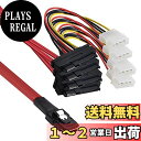 【送料無料】Xiwai LSI / 3Ware Molex Mini SAS SFF-8087 → SFF-8482 電源x4 SASケーブル