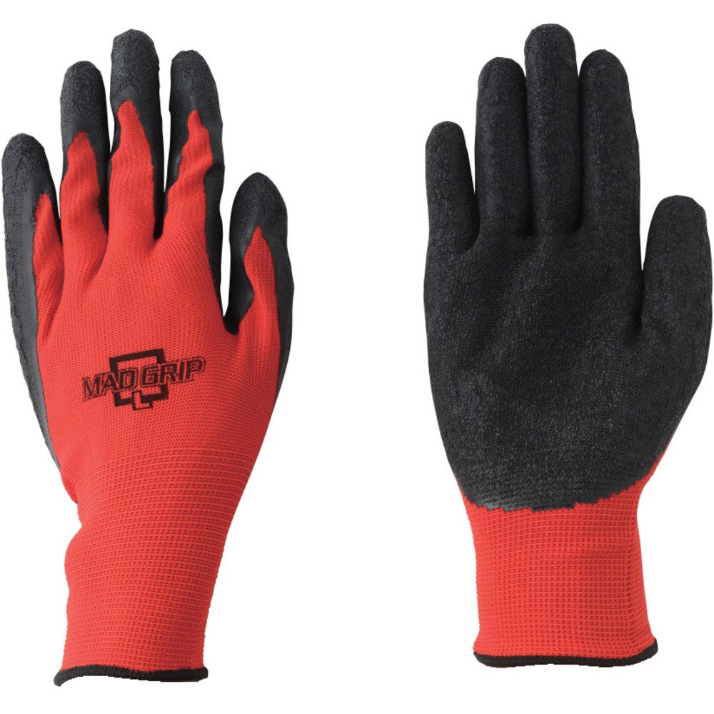 【送料無料】川西工業 #2635 マッドグリップ 1双組 レッド L