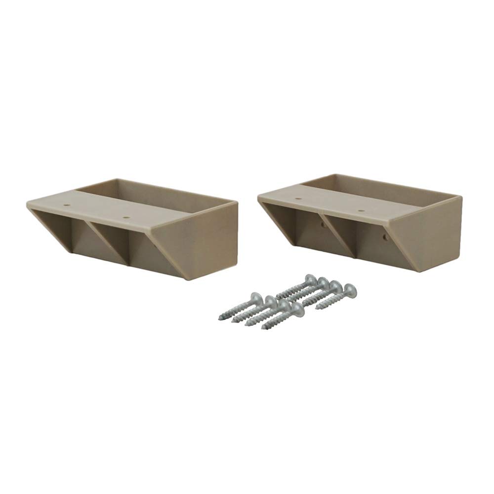 【送料無料】平安伸銅工業 LABRICO DIY収納パーツ 2×4棚受シングル ナチュラルグレージュ 2個入 DXN-2