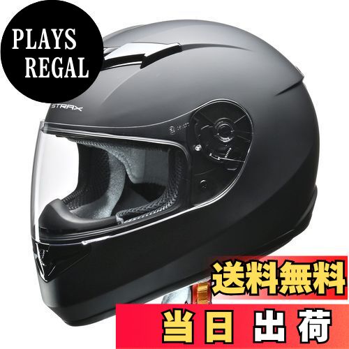 【送料無料】リード工業(LEAD) バイクヘルメット フルフェイス STRAX マットブラック Lサイズ 59-60cm..