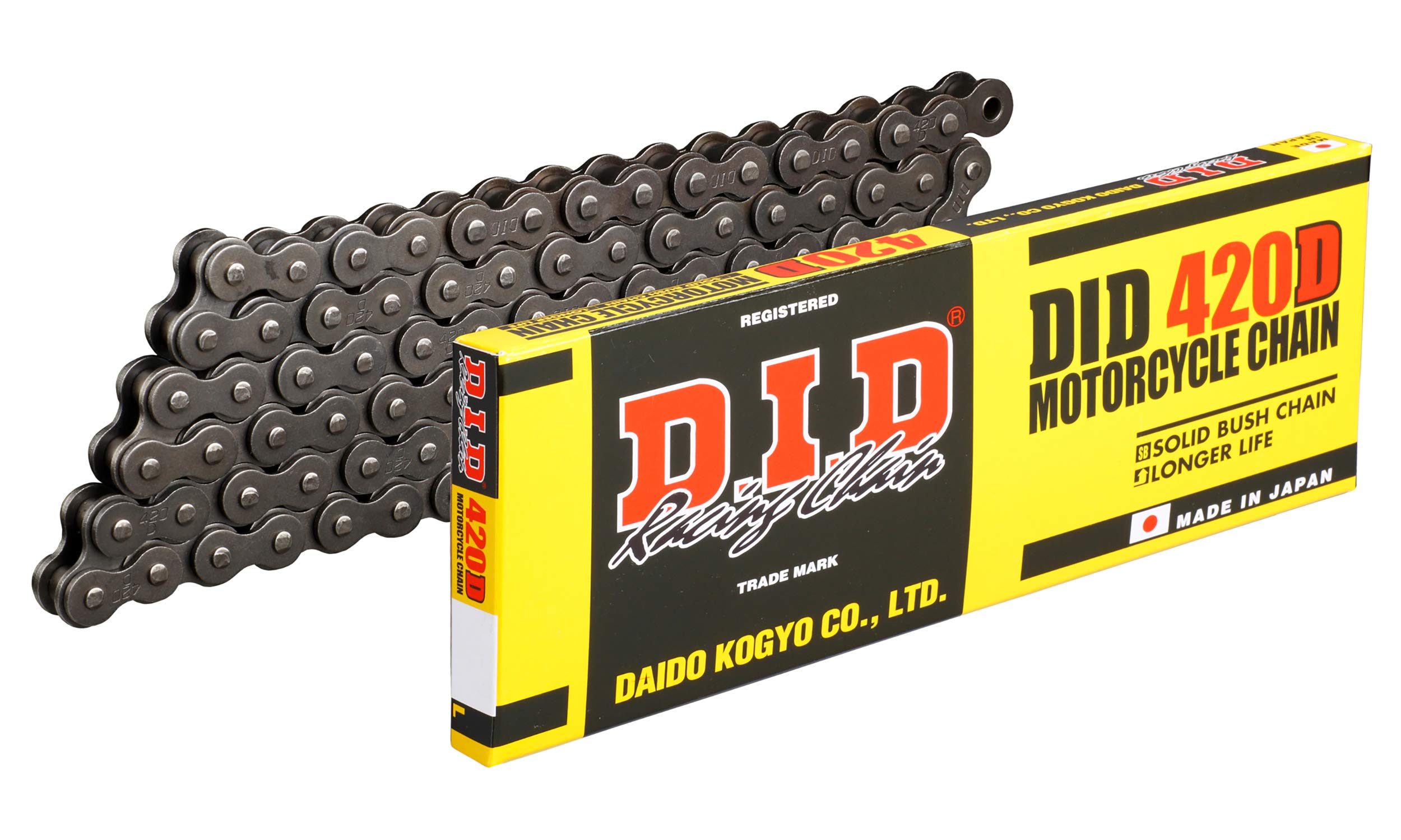 【送料無料】D.I.D(大同工業)バイク用チェーン クリップジョイント付属 420D-110RB STEEL(スチール) 二..
