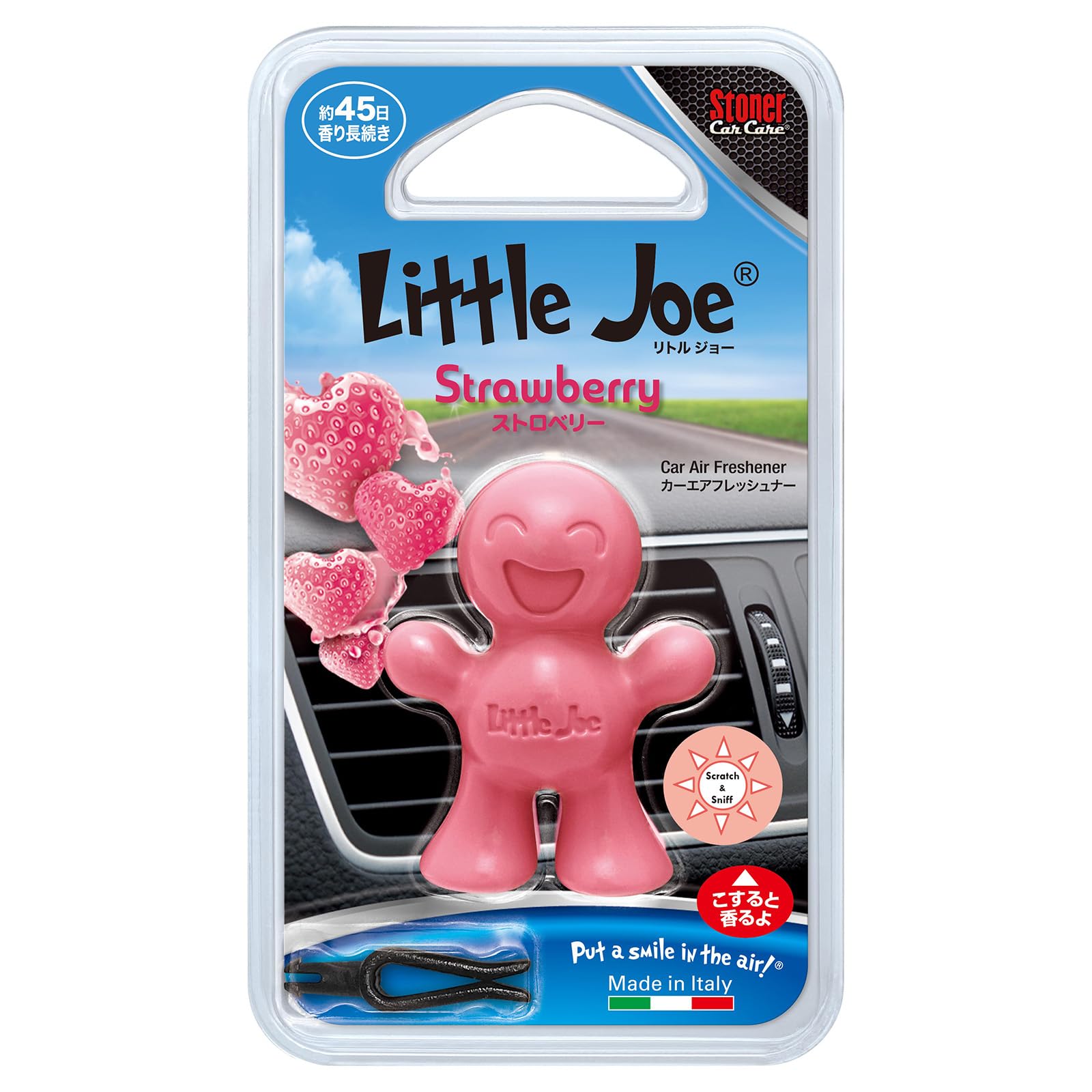 【送料無料】KURE(呉工業) Stoner リトルジョー ストロベリー 自動車用芳香剤 1744