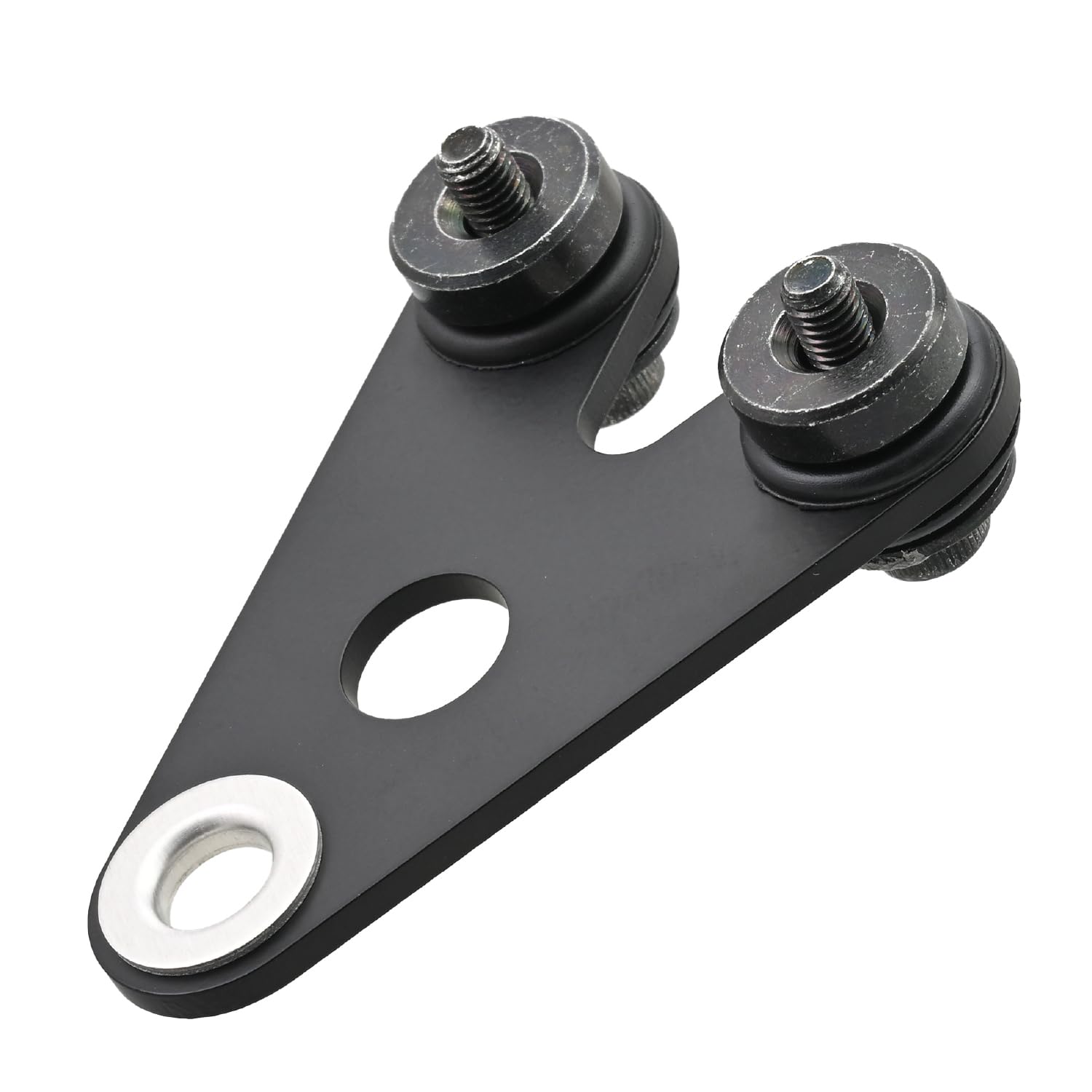 【送料無料】デイトナ(Daytona) バイク用 メーターステー 取付幅33mm(VELONAΦ48用) 取付M10/M8 防振ラバー スチール製 センター/曲げなし ブラック 40332