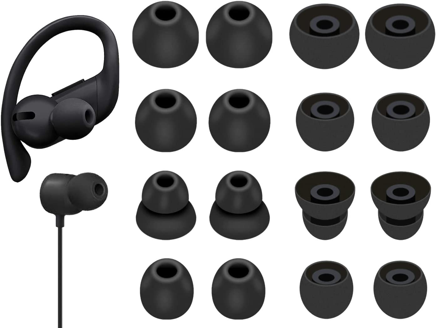 【送料無料】A-Pcas イヤーチップ Beats Flex イヤホン用 イヤーピース Powerbeats Pro イヤホン用 イ..